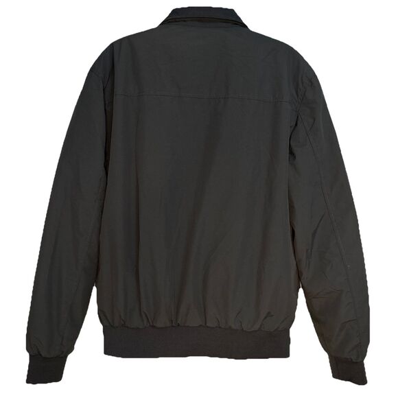 Piombo Large Bomber Jacket Padded Lined Coat Gray Full Zip Pockets NWT - Picture 2 of 10